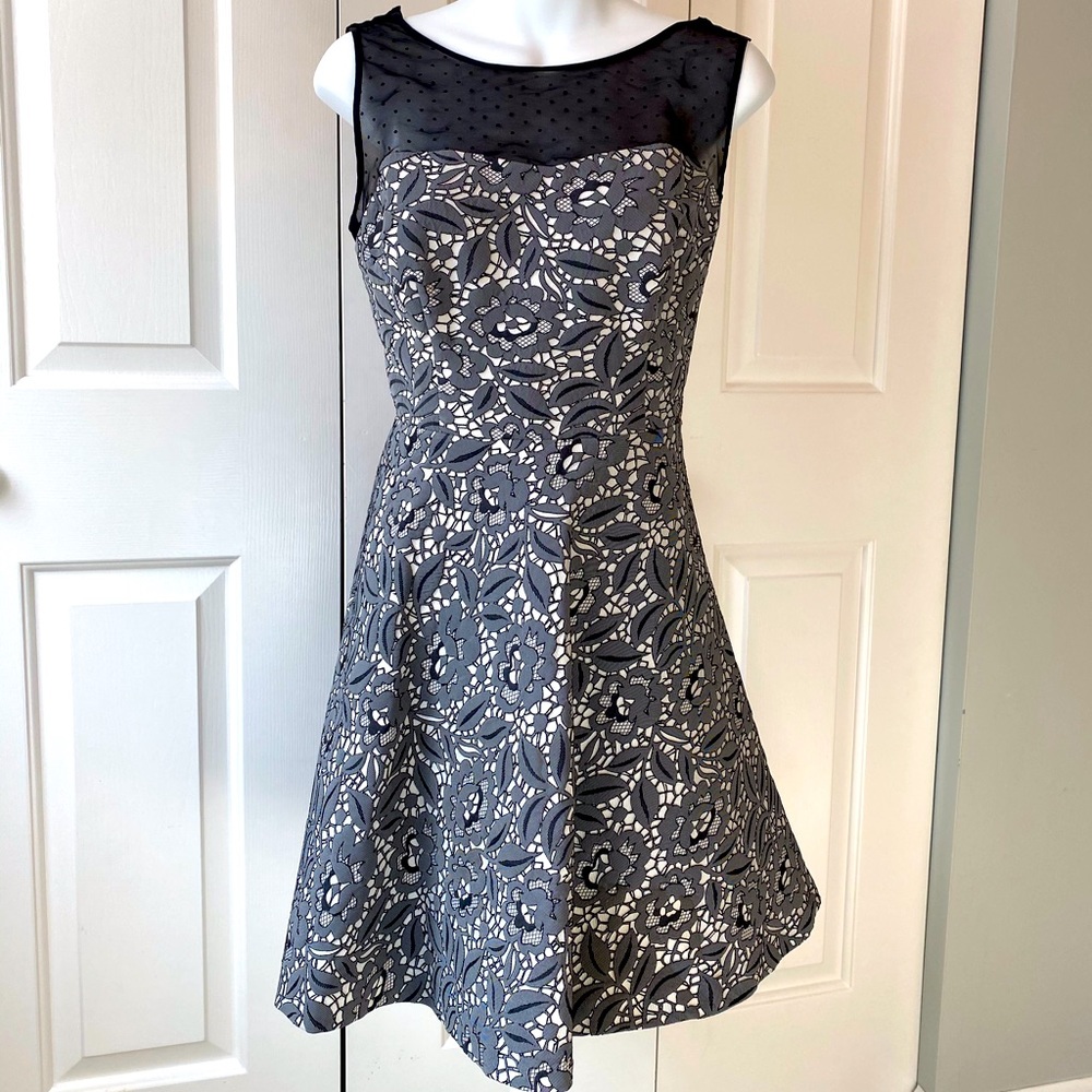 Betsy Johnson Floral Jacquard Dress